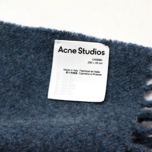 Acne Studios アクネステュディオス ウール ストール ネイビー - ブランド古着買取・販売unstitchオンラインショップ