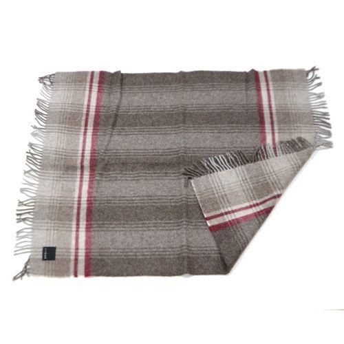 LHOME ロメ ウールブランケット LHOME ロメ ストール ブランケット ブラウン系 - ブランド古着