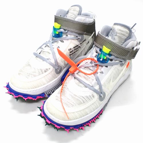 NIKE OFF-WHITE 2022 AIR FORCE 1 MID SP - WHITE/CLEAR-WHITE 24cm ホワイト -  ブランド古着買取・販売unstitchオンラインショップ