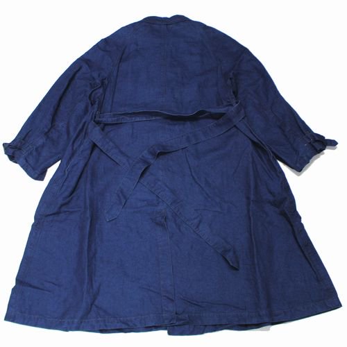 OUTIL ウティ 22SS MANTEAU UZES マントゥ ユゼス リネンコート 1 インディゴ -  ブランド古着買取・販売unstitchオンラインショップ