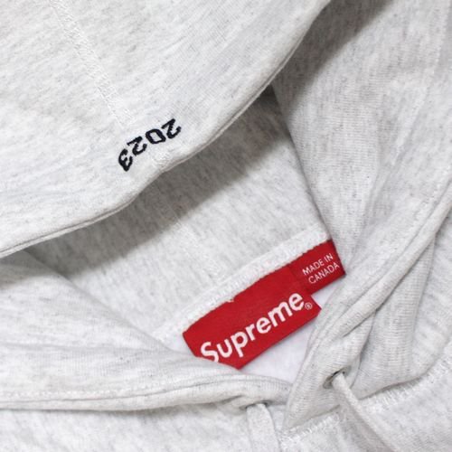 Supreme シュプリーム 23AW Box Logo Hooded Sweatshirt ボックスロゴパーカー L グレー -  ブランド古着買取・販売unstitchオンラインショップ