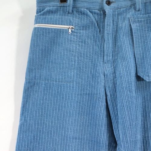 SUNSEA サンシー 22AW CUSTOM CORDUROY PANTS カスタムコーデュロイパンツ 2 ブルー -  ブランド古着買取・販売unstitchオンラインショップ