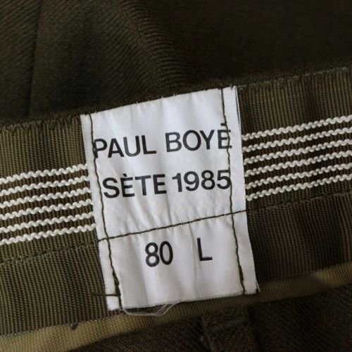 PAUL BOYE ポールボーイ ミリタリー ウールスラックス パンツ 80L カーキ - ブランド古着買取・販売unstitchオンラインショップ