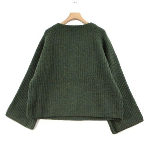 nestRobe ネストローブ 21AW ラムウールプルオーバー ニット グリーン