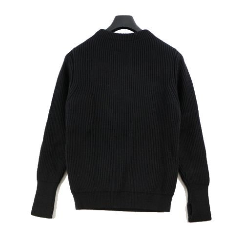 ANDERSEN-ANDERSEN アンデルセンアンデルセン 5 gauge Crewneck クルーネックニット XS ブラック -  ブランド古着買取・販売unstitchオンラインショップ