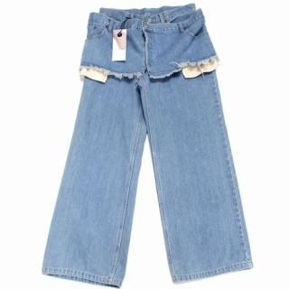 kotoha yokozawa ���ȥ� �襳���� 23SS Layered Denim Pants �쥤�䡼�ɥǥ˥�ѥ�� M ����ǥ���