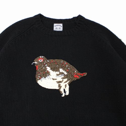 SUNSEA サンシー 22AW 雷鳥 SWEATER ニット 3 ブラック - ブランド古着買取・販売unstitchオンラインショップ