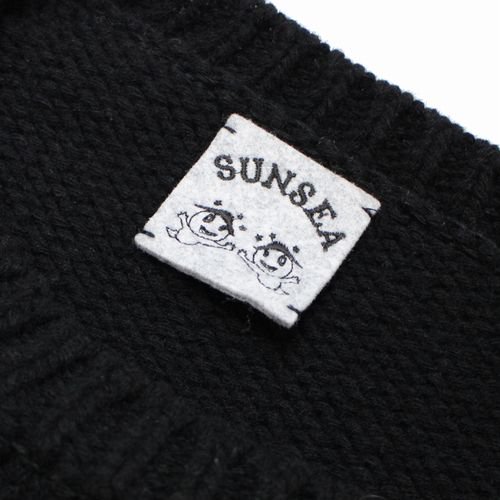 SUNSEA サンシー 22AW 雷鳥 SWEATER ニット 3 ブラック - ブランド古着買取・販売unstitchオンラインショップ