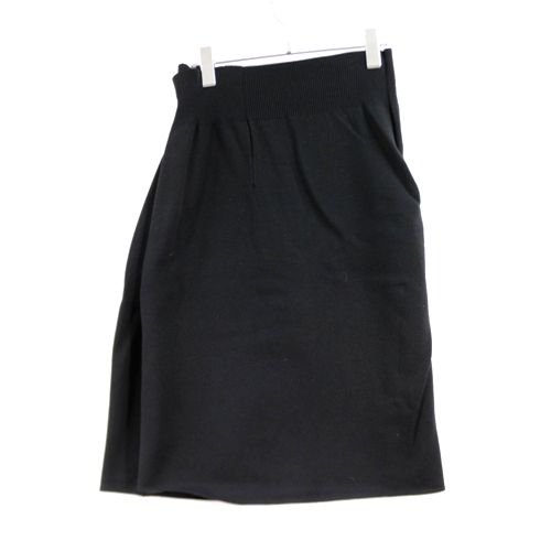 HELMUT LANG ヘルムートラング SKIRT COMPACT WOOL ラップスカート M ブラック -  ブランド古着買取・販売unstitchオンラインショップ