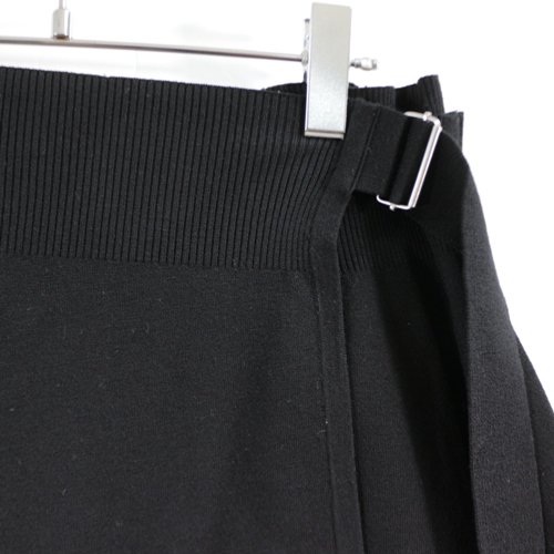 HELMUT LANG ヘルムートラング SKIRT COMPACT WOOL ラップスカート M ブラック -  ブランド古着買取・販売unstitchオンラインショップ