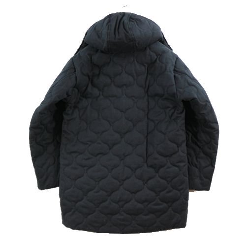 MONITALY モニタリー QUILTED WORK JACKET W/ DETACHABLE HOOD キルティング コート 38 ブラック -  ブランド古着買取・販売unstitchオンラインショップ