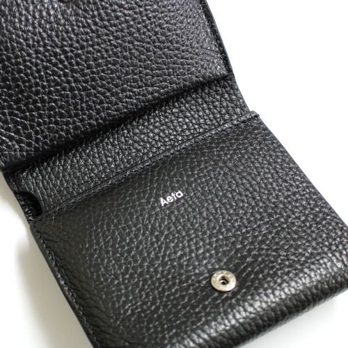 Aeta アエタ WALLET TYPE A レザーウォレット 財布 ブラック - ブランド古着買取・販売unstitchオンラインショップ