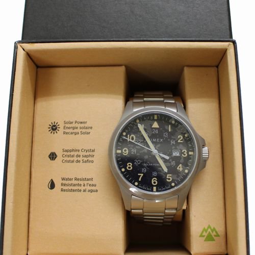 TIMEX タイメックス Expedition North Field 41 Solar 41 ソーラー 腕時計 TW2V41600  ブラック/シルバー - ブランド古着買取・販売unstitchオンラインショップ