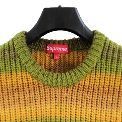 SUPREME 17AW Ombre Stripe Sweater M unstitch