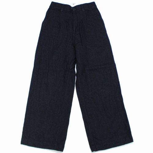 nanamica ナナミカ 22AW Wool Linen Work Pants ウール リネン ワークパンツ woman M ネイビー -  ブランド古着買取・販売unstitchオンラインショップ