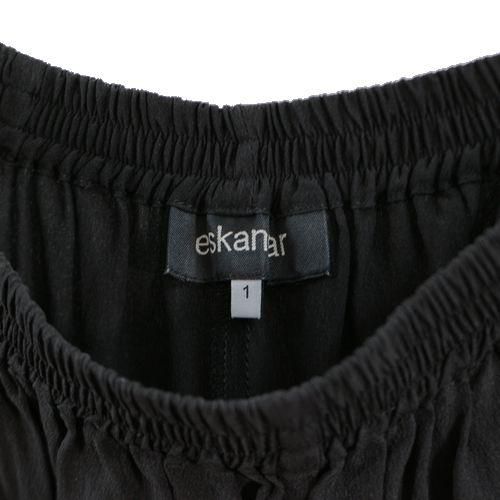 eskandar エスカンダー シルク イージーパンツ 1 ブラック - ブランド