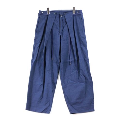 KUON クオン ONIBEGIE 2WAY Tuck Pants オニベジ タック パンツ XL ネイビー -  ブランド古着買取・販売unstitchオンラインショップ