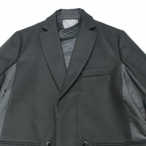 sacai サカイ 23AW Wool Melton Coat ウール メルトン コート 1 ...