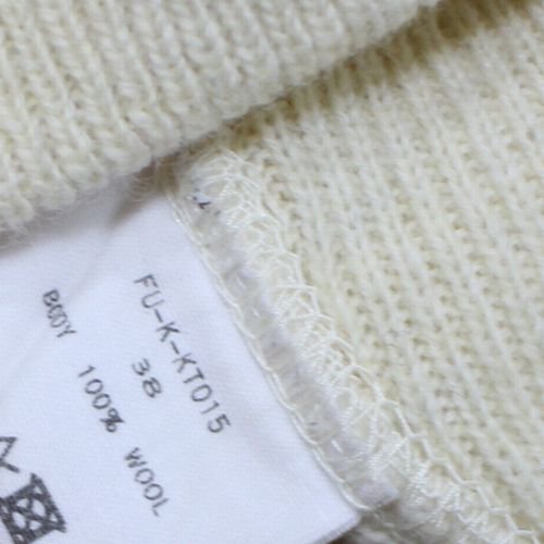 FUMIKA_UCHIDA フミカ ウチダ wool sewing under cardigan カーディガン 38 ホワイト -  ブランド古着買取・販売unstitchオンラインショップ