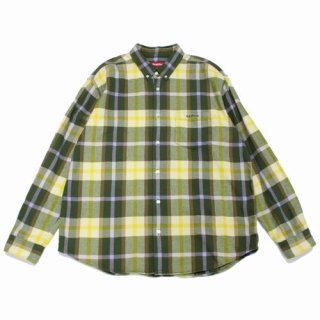 Supreme シュプリーム 23AW Plaid Flannel Shirt フランネルシャツ L グリーン