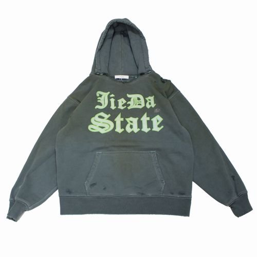 JieDa ジエダ 23AW JieDa STATE SWEAT HOODIE パーカー 1 グリーン -  ブランド古着買取・販売unstitchオンラインショップ