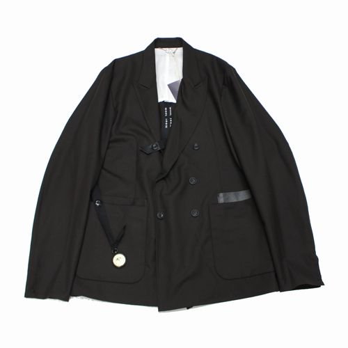 SUNSEA サンシー 22SS N.M Oxford w/耳 Double-breasted Jacket 