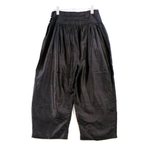 BUNON ブノン Wide Belt Pants シルク ワイドベルトパンツ M ブラウン -  ブランド古着買取・販売unstitchオンラインショップ