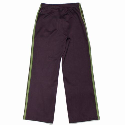 Needles ニードルズ 21AW ストレート Track Pant - Poly Smooth トラックパンツ S マルーン/グリーン -  ブランド古着買取・販売unstitchオンラインショップ