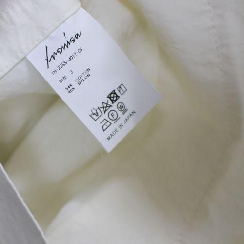ほぼ未使用 イレニサ IRENISA RAIN PARKA ホワイト ジャケット IRENISA イレニサ 23SS RAIN PARKA レインパーカー ジャケット 3