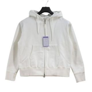 COOME ������ 23SS ZIP HOODIE ���åץѡ����� S �ۥ磻��