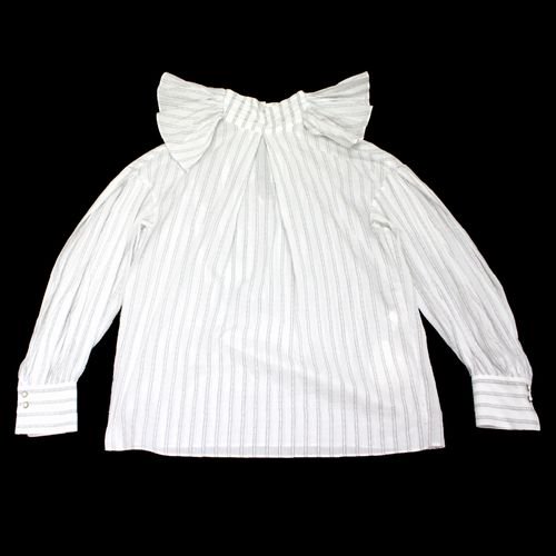 FUMIE=TANAKA フミエ タナカ 21AW side frill shirts サイド フリル シャツ 2 ホワイト -  ブランド古着買取・販売unstitchオンラインショップ