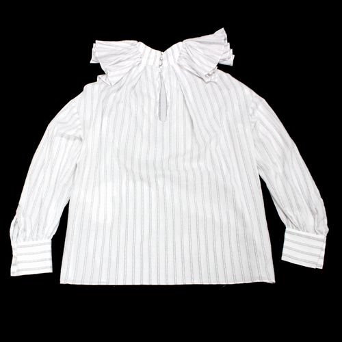 FUMIE=TANAKA フミエ タナカ 21AW side frill shirts サイド フリル シャツ 2 ホワイト -  ブランド古着買取・販売unstitchオンラインショップ