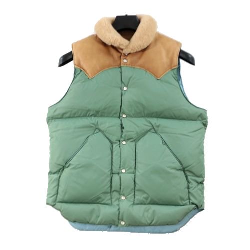 Rocky Mountain Featherbed ロッキーマウンテン フェザーベッド CHRISTY VEST ダウンベスト 38 グリーン -  ブランド古着買取・販売unstitchオンラインショップ