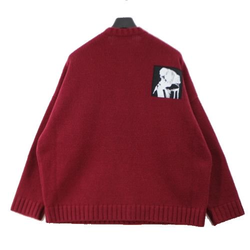 UNDERCOVER アンダーカバー 23AW BEARJQ&オーバーサイズニット 4 ボルドー -  ブランド古着買取・販売unstitchオンラインショップ