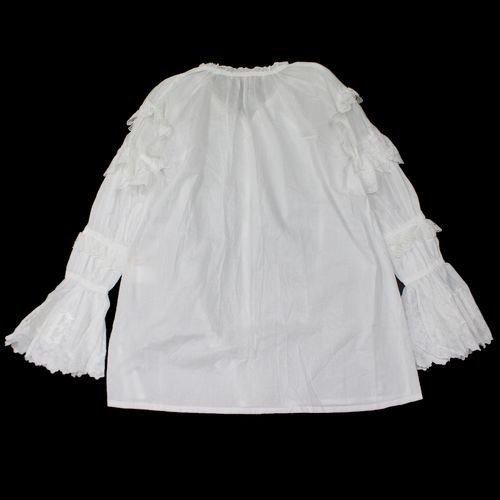 Tanaka Daisuke タナカ ダイスケ 23SS white LOVE blouse ホワイトラブブラウス F ホワイト -  ブランド古着買取・販売unstitchオンラインショップ