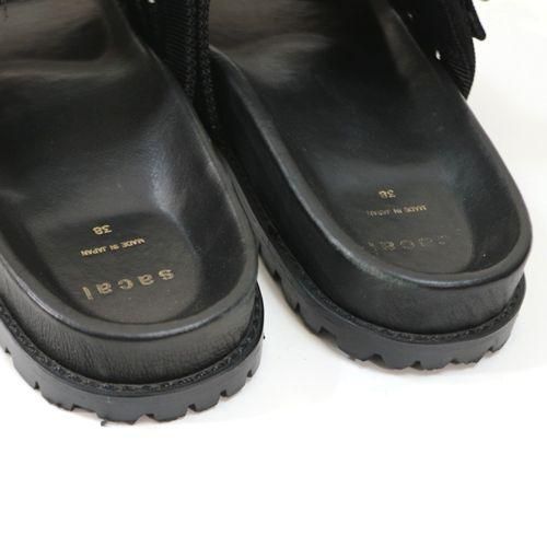 sacai サカイ 20SS Black Belted Sandals サンダル 20-04957 38