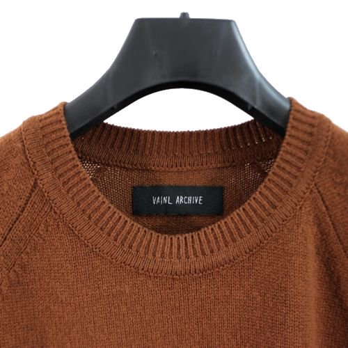 VAINL ARCHIVE ヴァイナルアーカイブ 18AW ATTI'S-KNIT ニット M ブラウン -  ブランド古着買取・販売unstitchオンラインショップ