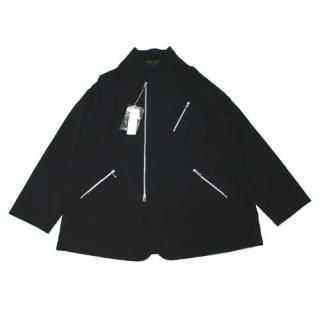 S'YTE ������ �襦����ޥ�� 23SS POLYESTER GABARDINE RIDERS-STYLE ZIPPER JACKET. ���㥱�å� �֥�å�
