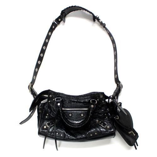 バレンシアガ　neo cagole バッグ　xs 送料関税込□BALENCIAGA□Neo Cagole XS デニムショルダーバッグ