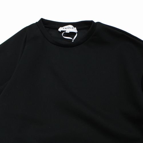 ENFOLD エンフォルド 24SS ASYMMETRY-SLEEVE PULLOVER アシンメトリースリーブ プルオーバー 38 ブラック -  ブランド古着買取・販売unstitchオンラインショップ