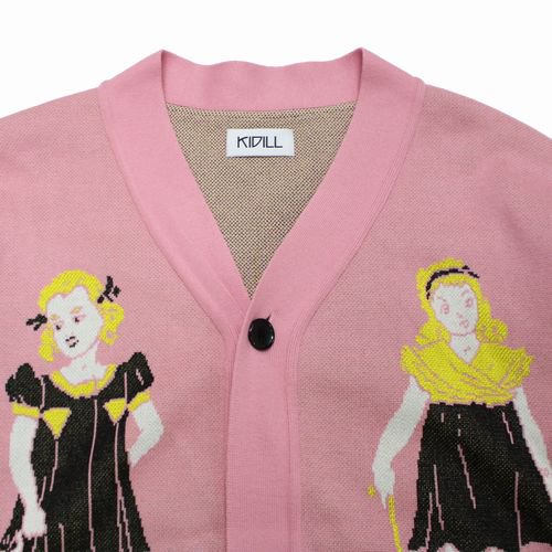 KIDILL × Henry Darger キディル ヘンリーダガー 22AW Knit Cardigan Angeline and Joyce  カーディガン - ブランド古着買取・販売unstitchオンラインショップ