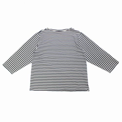 outil ウティ TRICOT NAY バスクシャツ カットソー 1 ホワイト ネイビー - ブランド古着買取・販売unstitchオンラインショップ