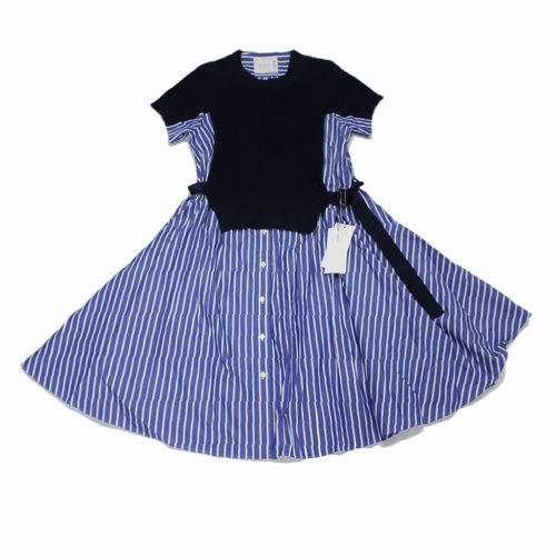 予約受付中】 Knit Cotton SCW-019 sacai Dress ワンピース gr
