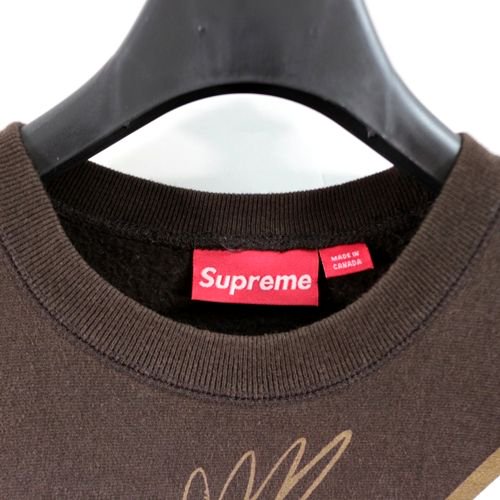 Supreme シュプリーム 04AW THVS Crewneck Sweatshirt スウェット M ブラウン -  ブランド古着買取・販売unstitchオンラインショップ