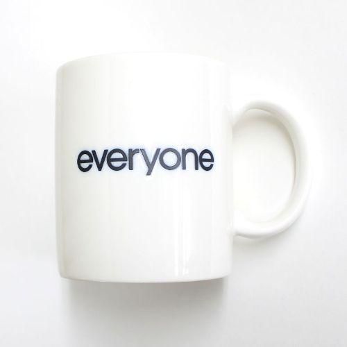 Amazon.co.jp: everyone エブリワン logo mugマグカップ グレー 