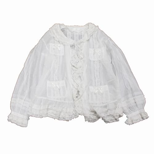 PINK HOUSE ピンクハウス Vintage フリル レース ブラウス ホワイト - ブランド古着買取・販売unstitchオンラインショップ