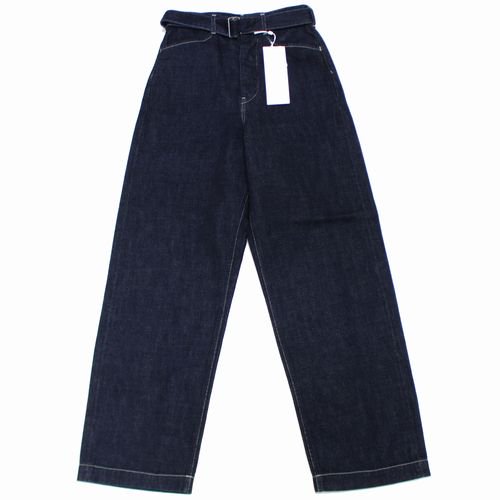 blurhms ブラームス 22SS 12oz SELVAGE DENIM LONG BELTED PANTS ベルテッド デニムパンツ 00  インディゴ - ブランド古着買取・販売unstitchオンラインショップ