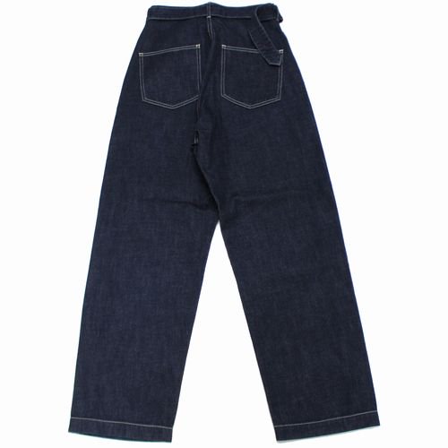 blurhms ブラームス 22SS 12oz SELVAGE DENIM LONG BELTED PANTS ベルテッド デニムパンツ 00  インディゴ - ブランド古着買取・販売unstitchオンラインショップ