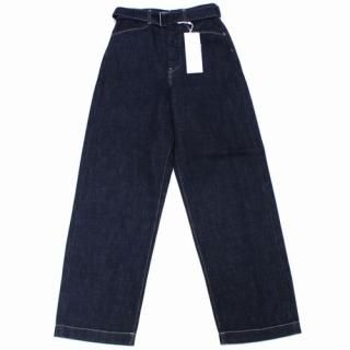 blurhms �֥顼�ॹ 22SS 12oz SELVAGE DENIM LONG BELTED PANTS �٥�ƥå� �ǥ˥�ѥ�� 00 ����ǥ���
