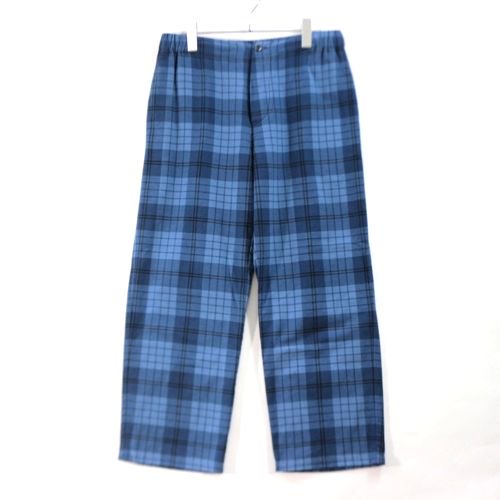 UNUSED アンユーズド 23AW Check pants. チェックパンツ 2 ブルー - ブランド古着買取・販売unstitchオンラインショップ